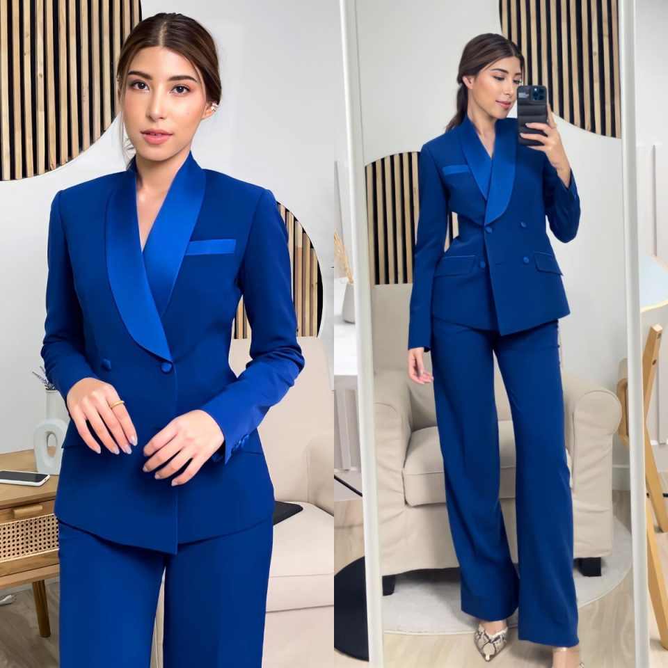 Women'S Formal Jackets To Wear With Dresses - Комплект женских курток королевского синего цвета,