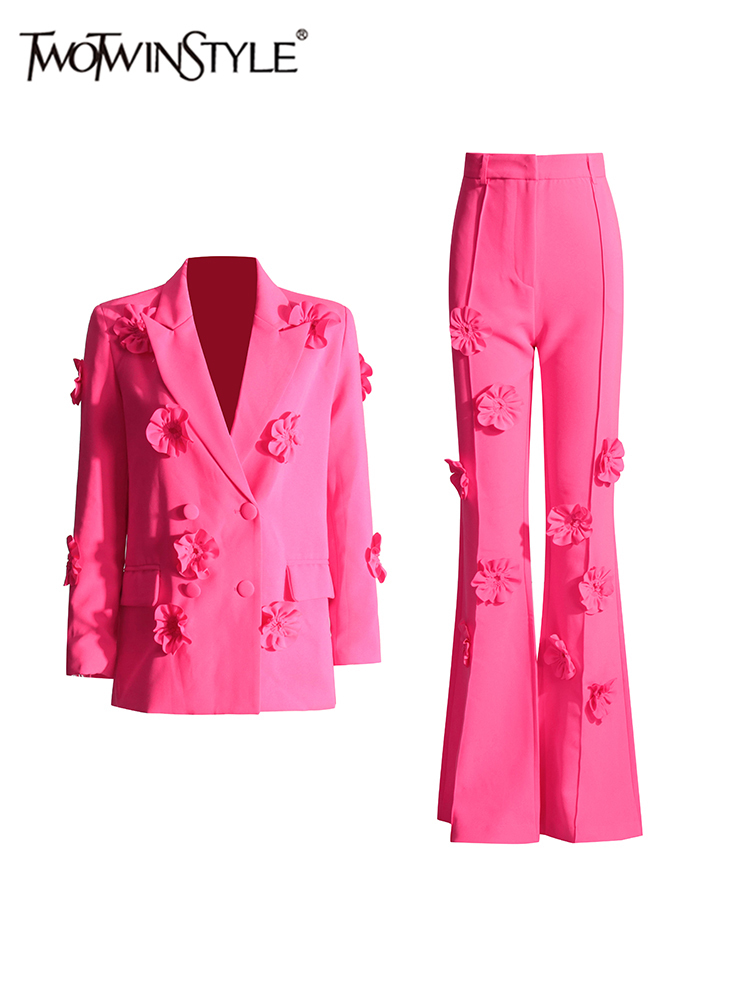 Formal Attire Woman - Женский костюм с аппликацией TWOTWINSTYLE, элегантный