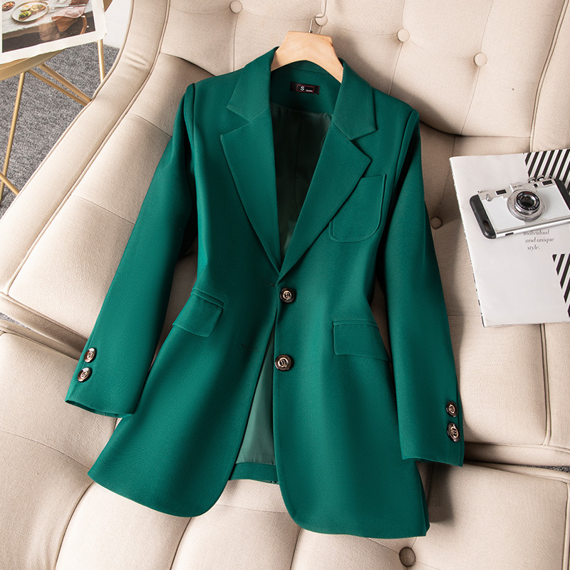 Women Formal Wear With Blazer - Синий, черный, зеленый женский деловой пиджак,