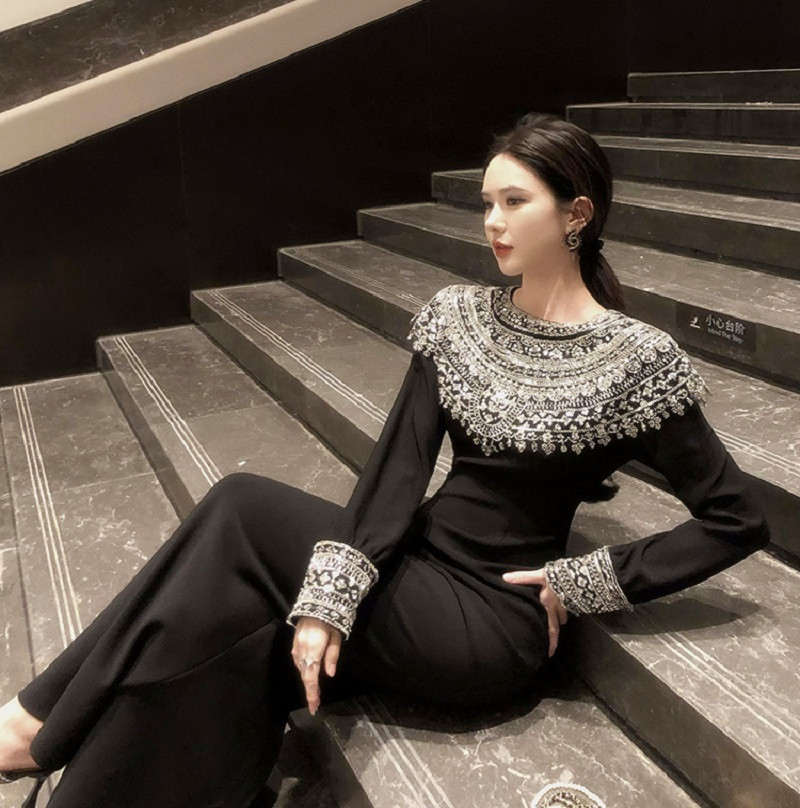 Formal Attire Woman - Изысканное черное платье для торжественных случаев,