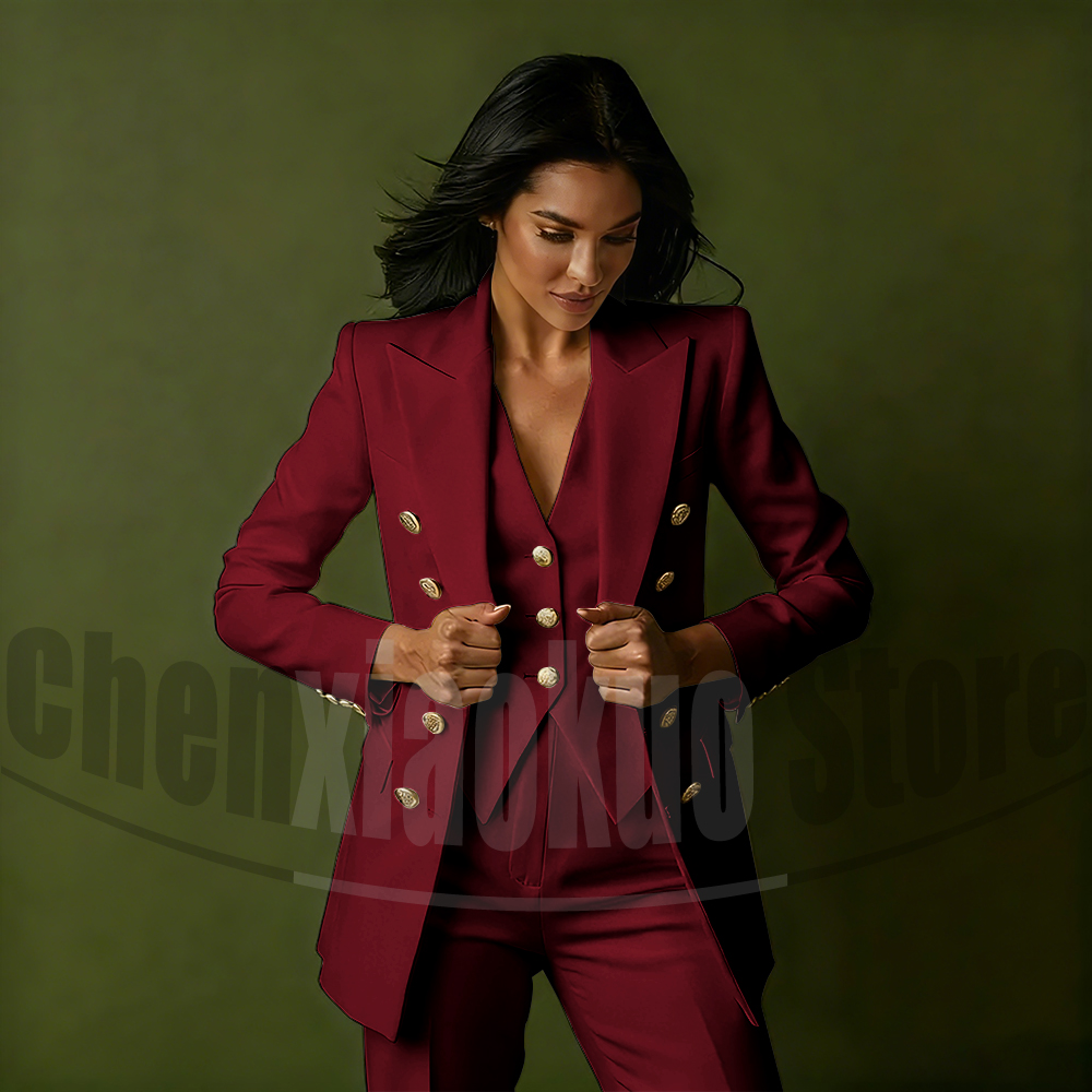Женский двубортный костюм-трой – обзор и цена Women Formal Wear With Blazer