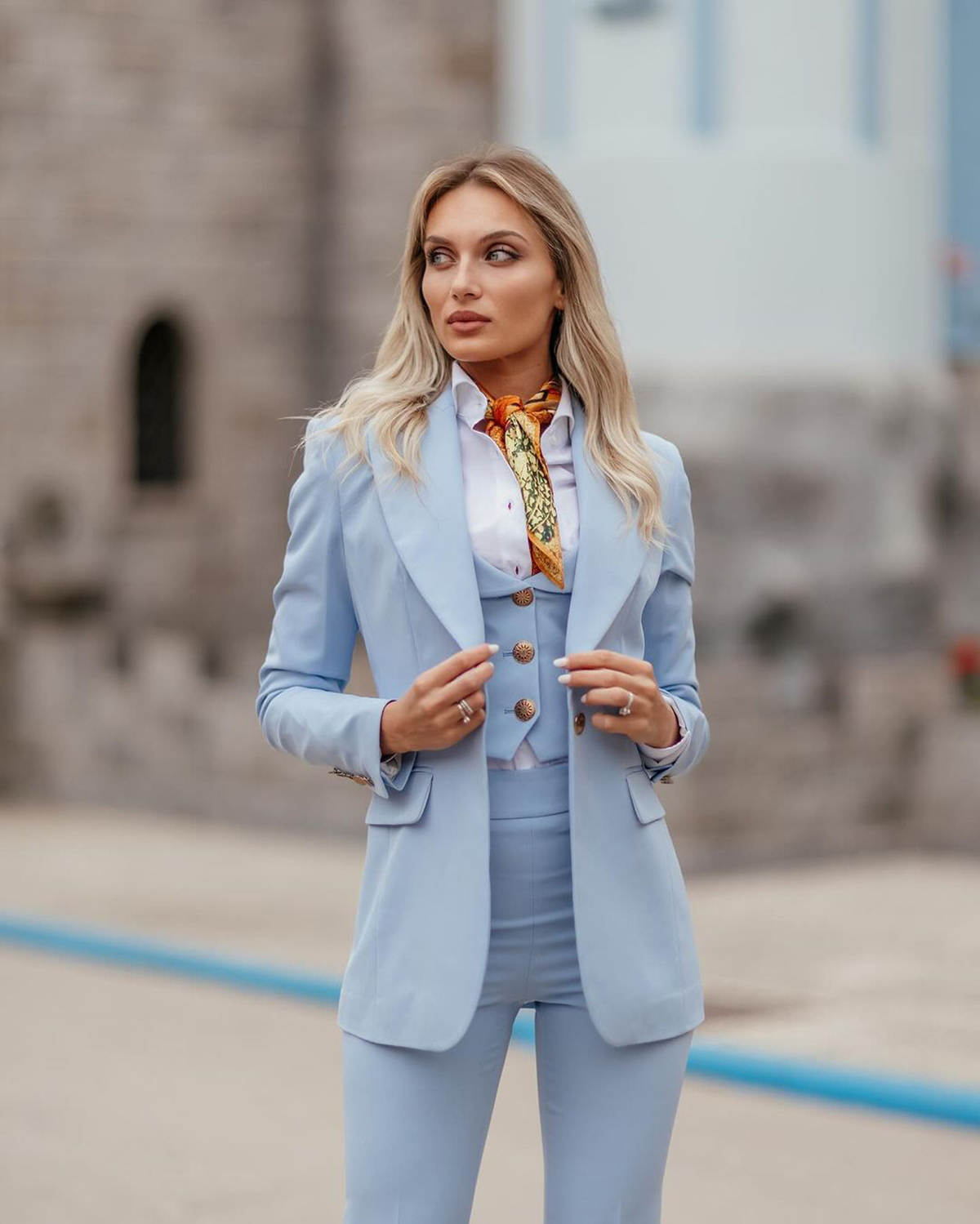 Женский деловой костюм небесно – обзор и цена Women'S Formal Jackets To Wear With Dresses